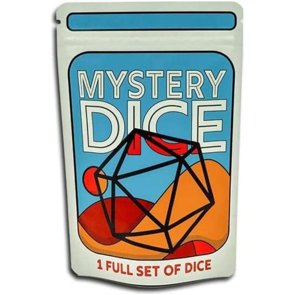 1985 Games Mystery Dice, DND Dice Set of 7 Polyhedral Dice, Wide Range